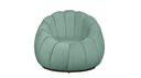 Ver imagem 3 de Poltrona Decorativa Giratória e Puff para Sala Living Concha Veludo Acqua - Divalê Shop