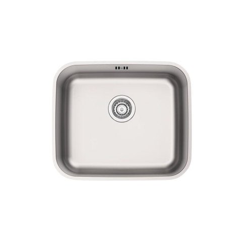 Cuba de Embutir Tramontina 40 x 34 cm Dora 40 BL em Aço Inox Acetinado com Válvula e Escape
