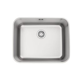 Cuba de Embutir Tramontina 50 x 40 cm Dora 50 BL em Aço Inox Acetinado com Válvula e Escape - 1