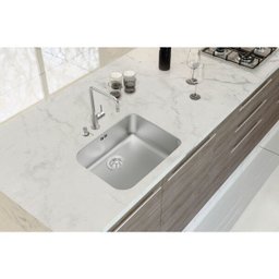 Cuba de Embutir Tramontina 50 x 40 cm Dora 50 BL em Aço Inox Acetinado com Válvula e Escape - 2