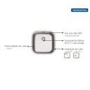 Ver imagem 3 de Cuba Tramontina Aria Maxi 40 BS Prime em Aço Inox Acetinado 40 x 40 x 20 cm com Válvula e Escape