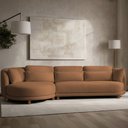 Ver imagem 2 de Sofá 05 Lugares 330cm Arizona com Chaise Direito Bouclé Terracota - Nexta Casa