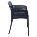 Ver imagem 4 de Cadeira Tramontina Gabriela Azul Navy em Polipropileno e Fibra de Vidro