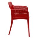 Ver imagem 4 de Cadeira Tramontina Gabriela Vermelha em Polipropileno e Fibra de Vidro