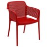 Cadeira Tramontina Gabriela Vermelha em Polipropileno e Fibra de Vidro - 1