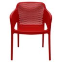 Ver imagem 2 de Cadeira Tramontina Gabriela Vermelha em Polipropileno e Fibra de Vidro