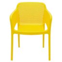Ver imagem 2 de Cadeira Tramontina Gabriela Amarela em Polipropileno e Fibra de Vidro