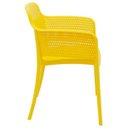 Ver imagem 4 de Cadeira Tramontina Gabriela Amarela em Polipropileno e Fibra de Vidro