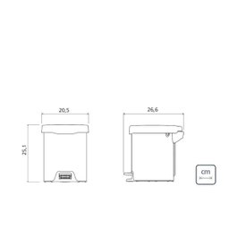 Lixeira com Pedal New 5L Inox - Tramontina 94538/705 - 6