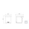 Lixeira com Pedal New 5L Inox - Tramontina 94538/705 - 6