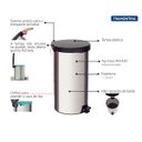 Ver imagem 4 de Lixeira Inox com Pedal New Tramontina com Acabamento Polido 20 L - 94538720