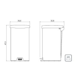 Lixeira Inox com Pedal New Tramontina com Acabamento Polido 20 L - 94538720 - 6