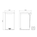 Ver imagem 6 de Lixeira Inox com Pedal New Tramontina com Acabamento Polido 20 L - 94538720