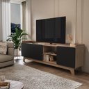 Ver imagem 2 de Rack para Tv até 75'' com 3 Portas 200cm John - Preto