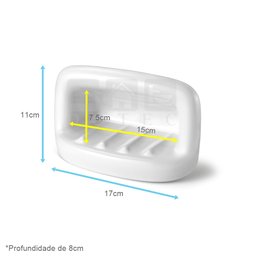 Kit Conjunto Acessórios Para Banheiro Louça Branco Embutir - 4