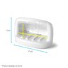 Kit Conjunto Acessórios Para Banheiro Louça Branco Embutir - 4