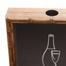 Quadro Porta Rolha de Vinho Bambu Bons Amigos Bom Vinho Bons Momentos 46,5cmx30,5cmx5cm Rojemac - 4