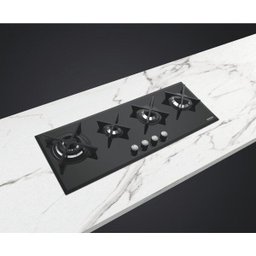 Cooktop à Gás Tramontina Slim Glass Flat 4GgB 100 Safestop em Vidro Temperado Preto e Trempes Em - 3 Cooktop à Gás Tramontina Slim Glass Flat 4GgB 100 Safestop em Vidro Temperado Preto e Trempes Em - 3