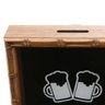 Quadro Porta Tampa de Cerveja Bambu Bons Amigos Boa Cerveja Bons Tempos 46,5cmx30,5cmx5cm Rojemac - 4