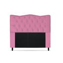 Ver imagem 1 de Cabeceira Dunas Solteiro 100cm com Strass Suede: Rosa