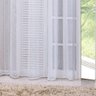 Cortina Branca Lisa Clássica Linho Bordada 5m x 2,75m para Sala / Quarto Varão de 4 Metros - 3