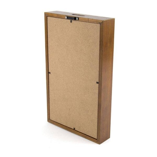 Quadro Porta Tampa de Cerveja de Madeira Bons Amigos Boa Cerveja 46,5cmx30,5cmx5cm Rojemac - 2