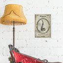 Ver imagem 1 de Quadro Vintage Tabaco Cachimbo 24x18cm - com Vidro:moldura Branca