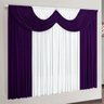 Cortina para Quarto Clássica Roxa 3m x 2,80m de altura ideal para Varão Simples de 3 Metros - 1