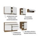 Ver imagem 5 de Armário de Cozinha Completa 260cm Rustic/Branco Glamy Madesa 03