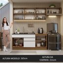 Ver imagem 6 de Armário de Cozinha Completa 260cm Rustic/Branco Glamy Madesa 03
