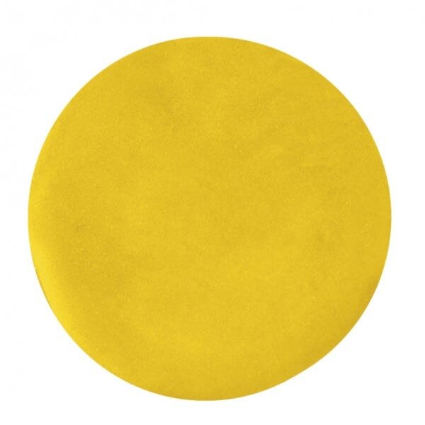 Kit 5 Banquetas Decorativa Rubi Pés Branco Suede Amarelo - 5