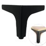 Kit 4 Pés de Sofá e Cama Preto Curve 10cm para Móveis Canto - 14
