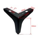 Ver imagem 3 de Kit 4 Pés de Sofá e Cama Preto Curve 10cm para Móveis Canto