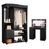 Closet e Camarim Wako Preto Fosco Liso - 1