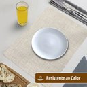 Ver imagem 2 de 4 Jogo Americano Napoli Bege Impermeável Pvc