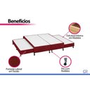 Ver imagem 4 de Cama Base c/Aux Queen Castor Poli Wine 158x198x27