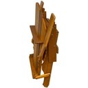 Ver imagem 2 de Cadeira Adirondack Jardim Externa Pavão Dobrável Garapa Envernizada Adirondack