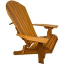 Ver imagem 1 de Cadeira Adirondack Jardim Externa Pavão Dobrável Garapa Envernizada Adirondack