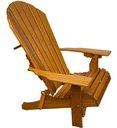 Ver imagem 1 de Cadeira Adirondack Jardim Externa Pavão Dobrável Garapa Envernizada Adirondack