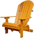 Ver imagem 6 de Cadeira Adirondack Jardim Externa Pavão Dobrável Garapa Envernizada Adirondack