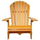 Ver imagem 3 de Cadeira Adirondack Jardim Externa Pavão Dobrável Garapa Envernizada Adirondack