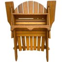 Ver imagem 4 de Cadeira Adirondack Jardim Externa Pavão Dobrável Garapa Envernizada Adirondack