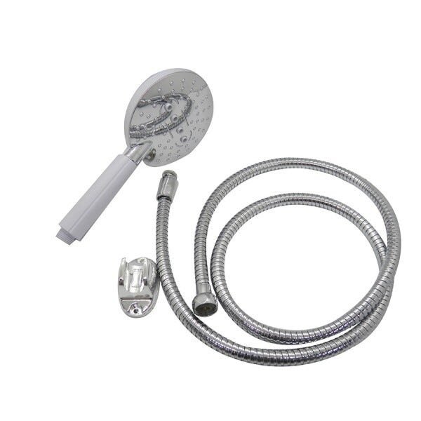 Ducha Mao Cromada 3 Funções Flexivel Chuveiro Banheiro Mangueira Articulada Higienica - 8