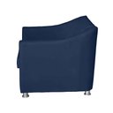 Ver imagem 6 de Kit Poltrona Namoradeira e 2 Poltronas Decorativa 68 cm Tilla Azul Marinho - Mafer