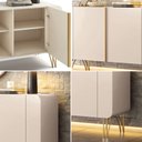 Ver mais imagens de Conjunto Decorativo 1 Cristaleira e 2 Buffets Texas/virginia/bambino Off White G26 - Gran Belo