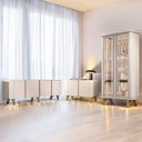 Ver imagem 1 de Conjunto Decorativo 1 Cristaleira e 2 Buffets Texas/virginia/bambino Off White G26 - Gran Belo