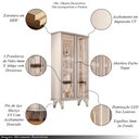 Ver imagem 3 de Conjunto Decorativo 1 Cristaleira e 2 Buffets Texas/virginia/bambino Off White G26 - Gran Belo