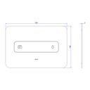 Ver imagem 3 de Acabamento para Caixa de Descarga Embutida Deca You 4900.bl01.mt Black Matte Black Matte 4900.bl01.m