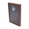 Quadro Porta Tampa de Cerveja de Madeira Naturals Drink Good Beer 30,5cmx18cmx5cm Rojemac - 3