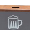 Quadro Porta Tampa de Cerveja de Madeira Naturals Drink Good Beer 30,5cmx18cmx5cm Rojemac - 2